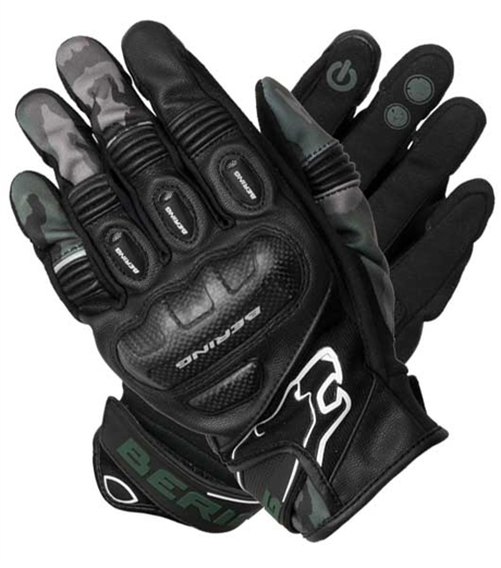 Bering Dereck Gants Noir Camo T8