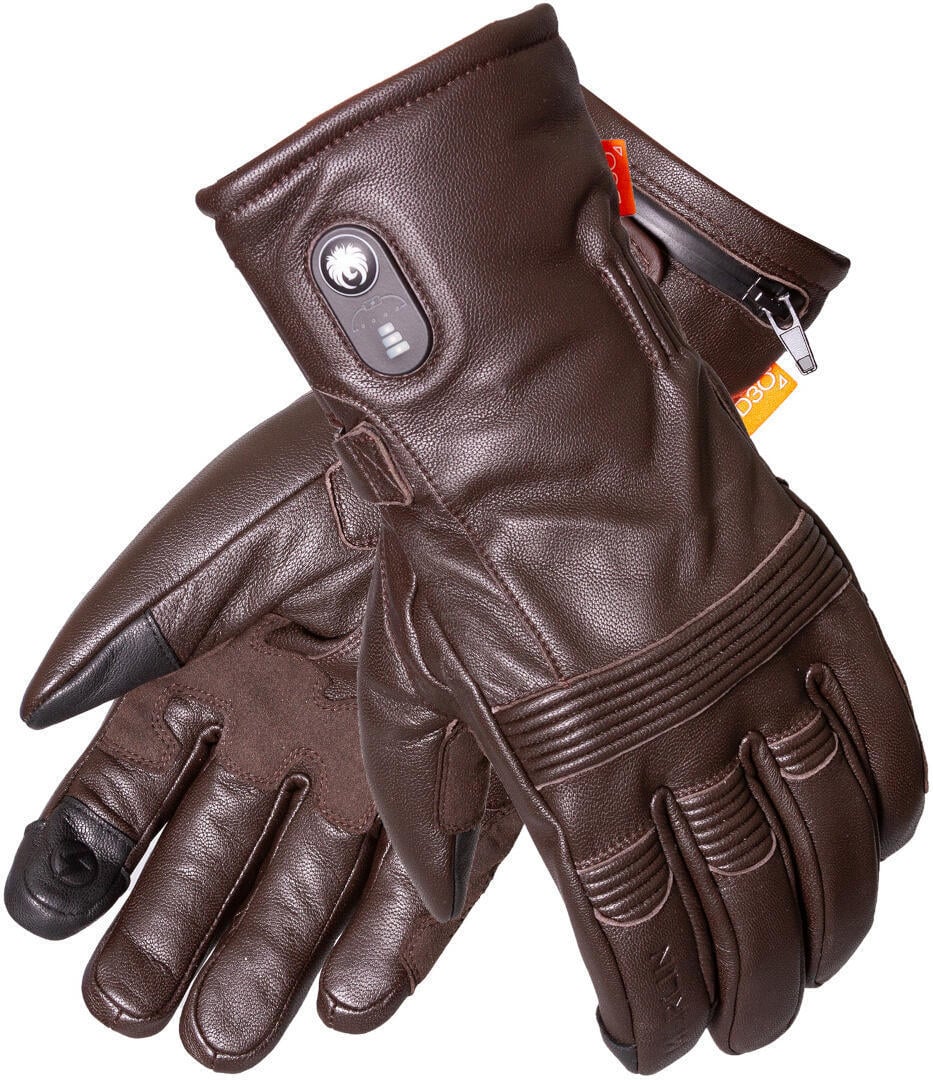 Merlin Minworth II D3O Heated Waterproof Dark Brown Motorcycle Gloves Size M