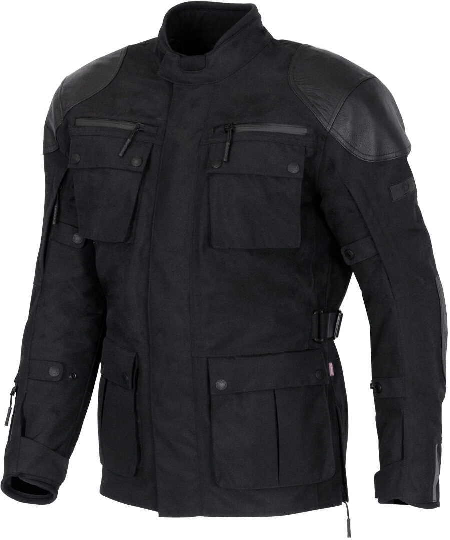 Merlin Sayan D3O Textil-Motorradjacke Schwarz Größe S