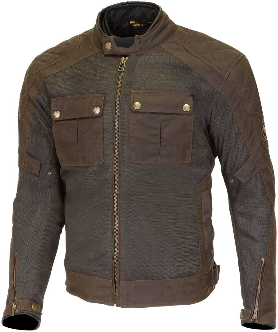 Merlin Shenstone II Cotec Air Textil-Motorradjacke Oliv Größe S