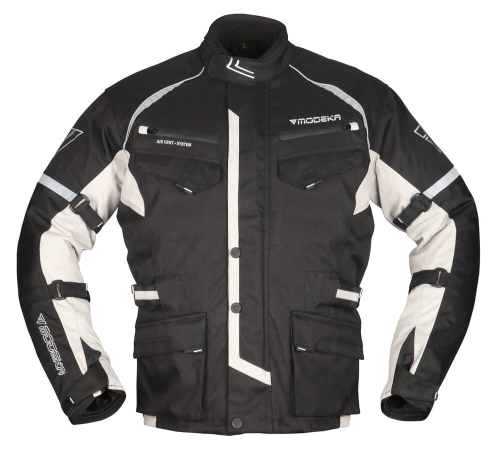 Zdjęcia - Odzież motocyklowa MODEKA Tarex Jacket Black Dark Gray Size 3XL 