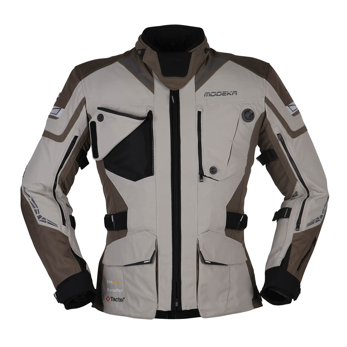 Photos - Motorcycle Clothing MODEKA Panamericana II Jacket Sand Khaki Size 4XL