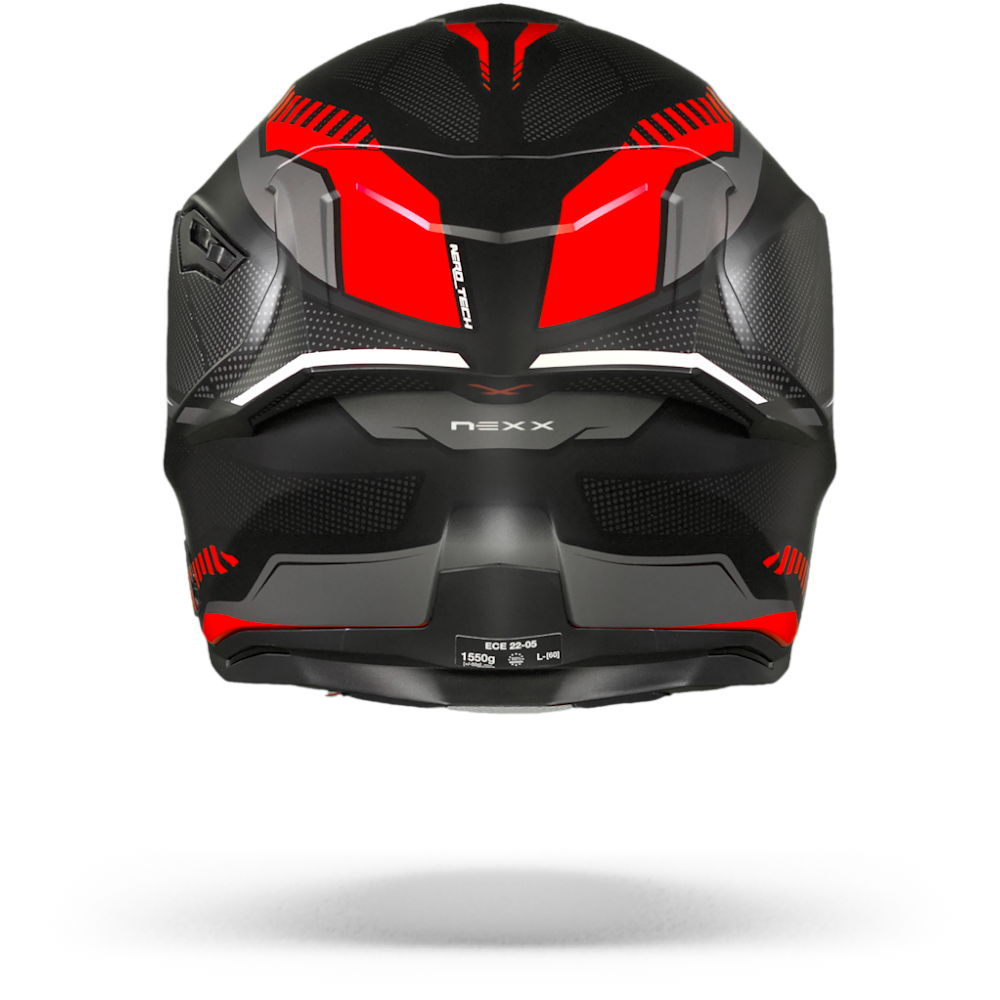 Nexx SX.100R Skidder Black Red Matt Full Face Helmet Size XS