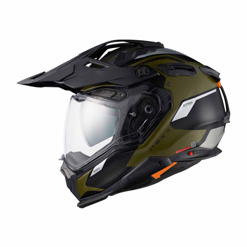 Nexx X.WED3 Keyo Grün Silber Matt Adventure Helm Größe XS