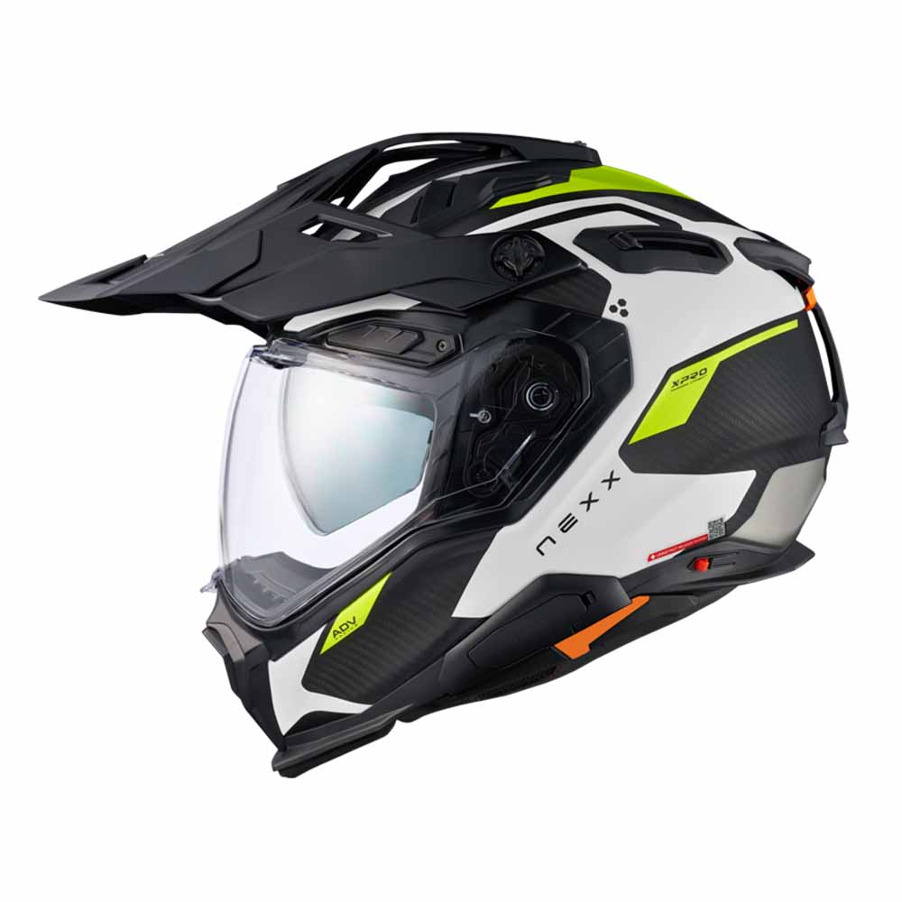 Nexx X.WED3 Keyo Weiß Neon Matt Adventure Helm Größe S