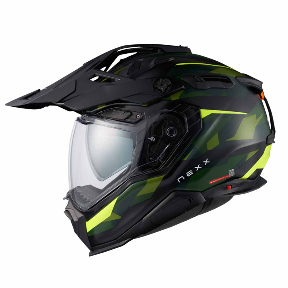 Nexx X.WED3 Trailmania Grün Neon Matt Adventure Helm Größe XS