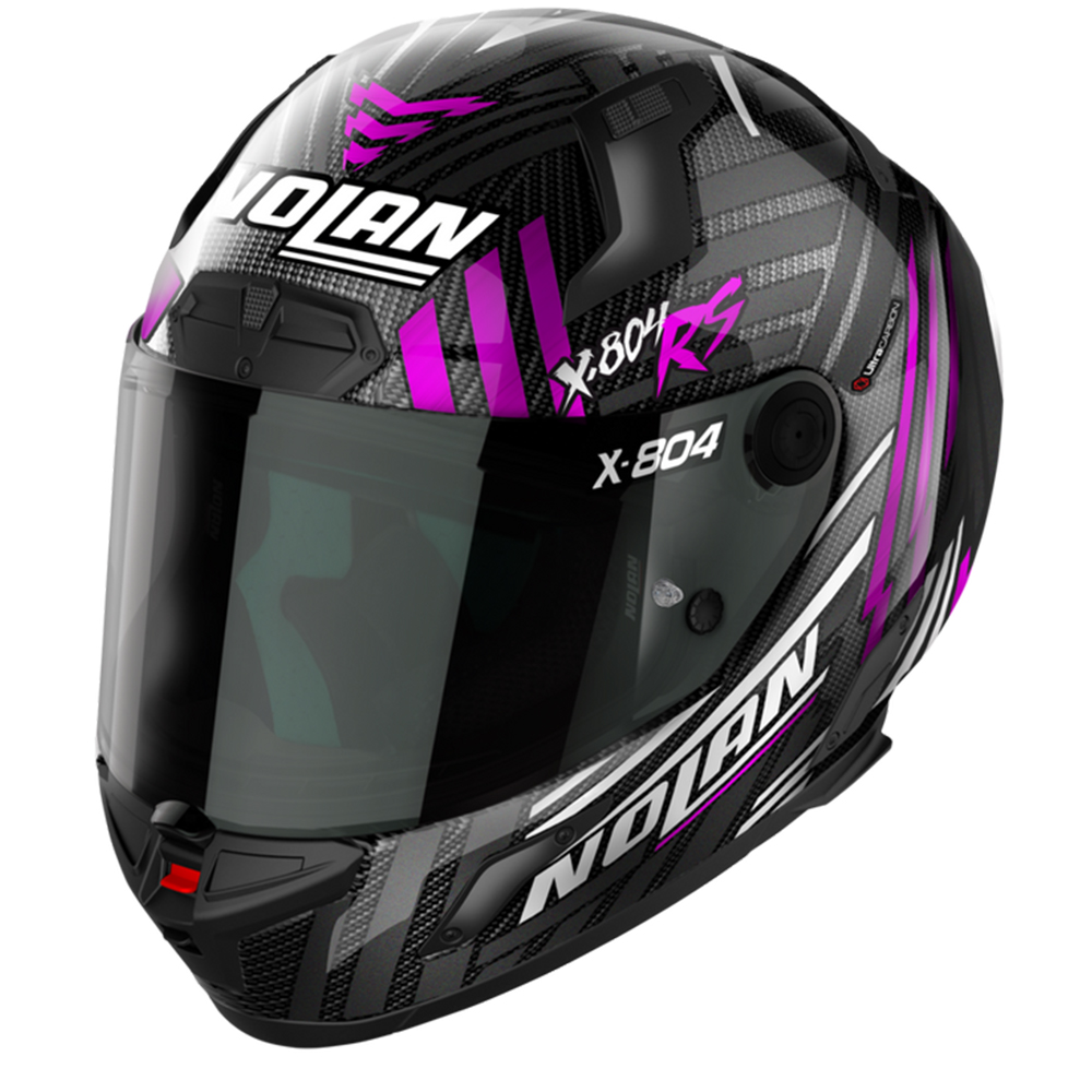 Nolan X-804 RS Ultra Carbon Spectre 021 Weiß Chrome Fuchsia Integralhelm Größe L