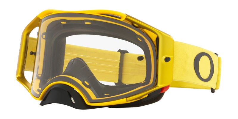 Oakley Airbrake MX Moto Yellow Clear Goggles