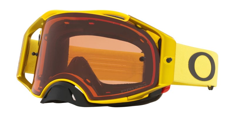 Oakley Airbrake MX Moto Yellow Prizm Bronze Goggles