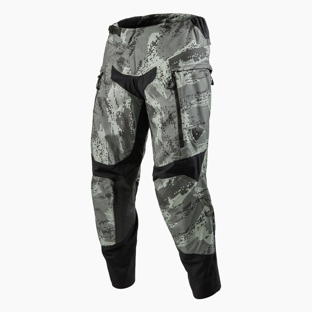 Zdjęcia - Odzież motocyklowa Revit REV'IT! Peninsula Camo Grey Motorcycle Pants Size S 