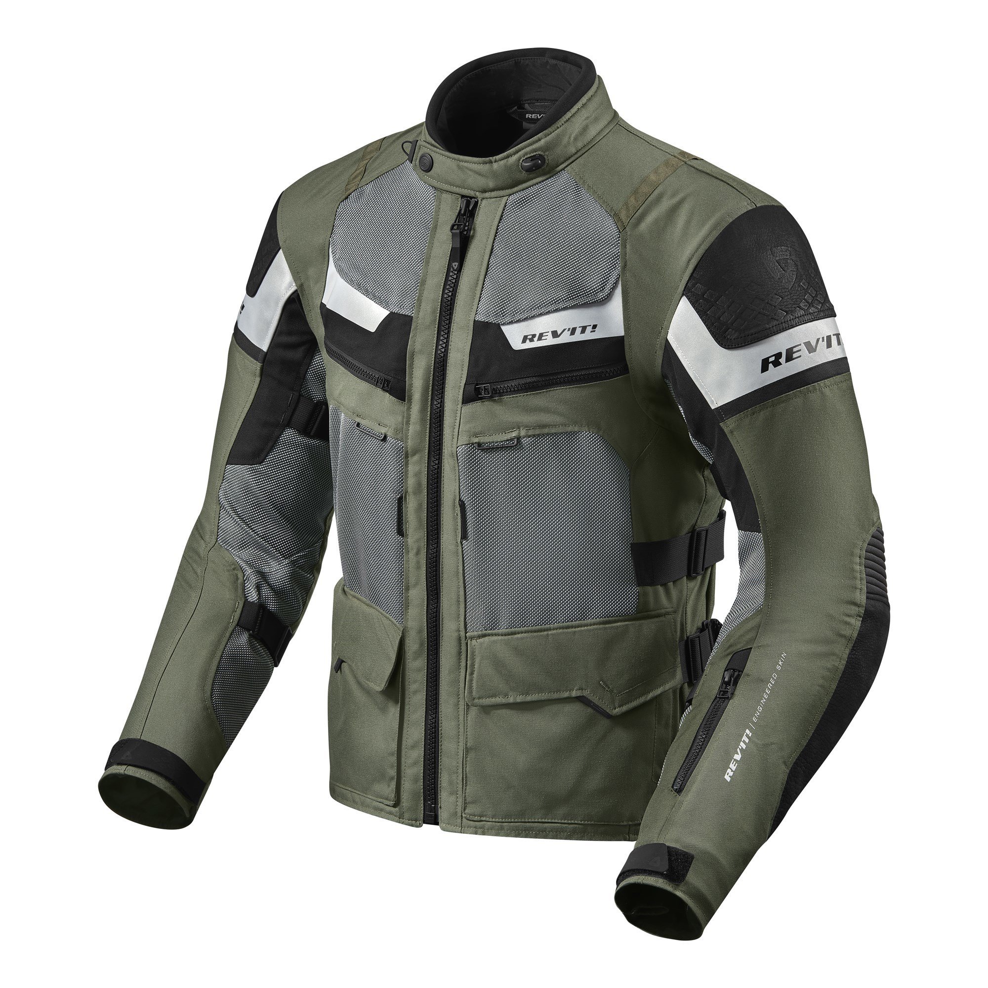 REV'IT! Cayenne Pro Veste Moto Vert Noir S