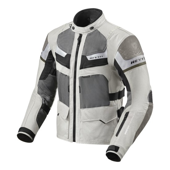 REV'IT! Cayenne Pro Veste De Moto Gris Clair Vert S