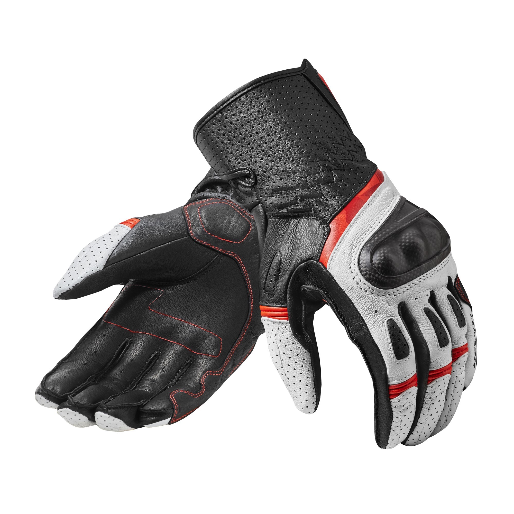 REV'IT! Chevron 3 Gants De Moto Blanc Rouge S