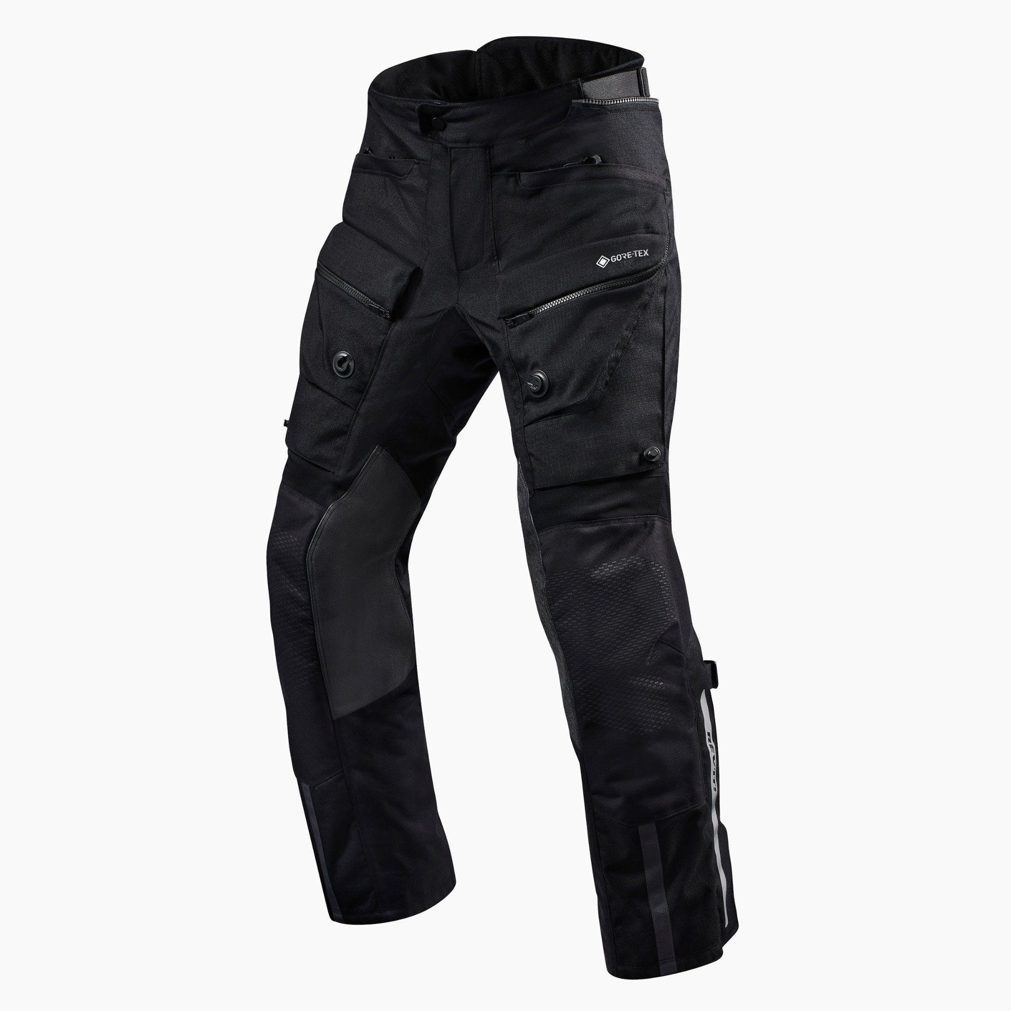 Zdjęcia - Odzież motocyklowa Defender REV'IT! Trousers  3 GTX Black Standard Motorcycle Pants Size 2XL 