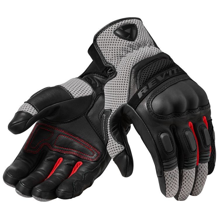 REV'IT! Dirt 3 Gants De Moto Noir Rouge S