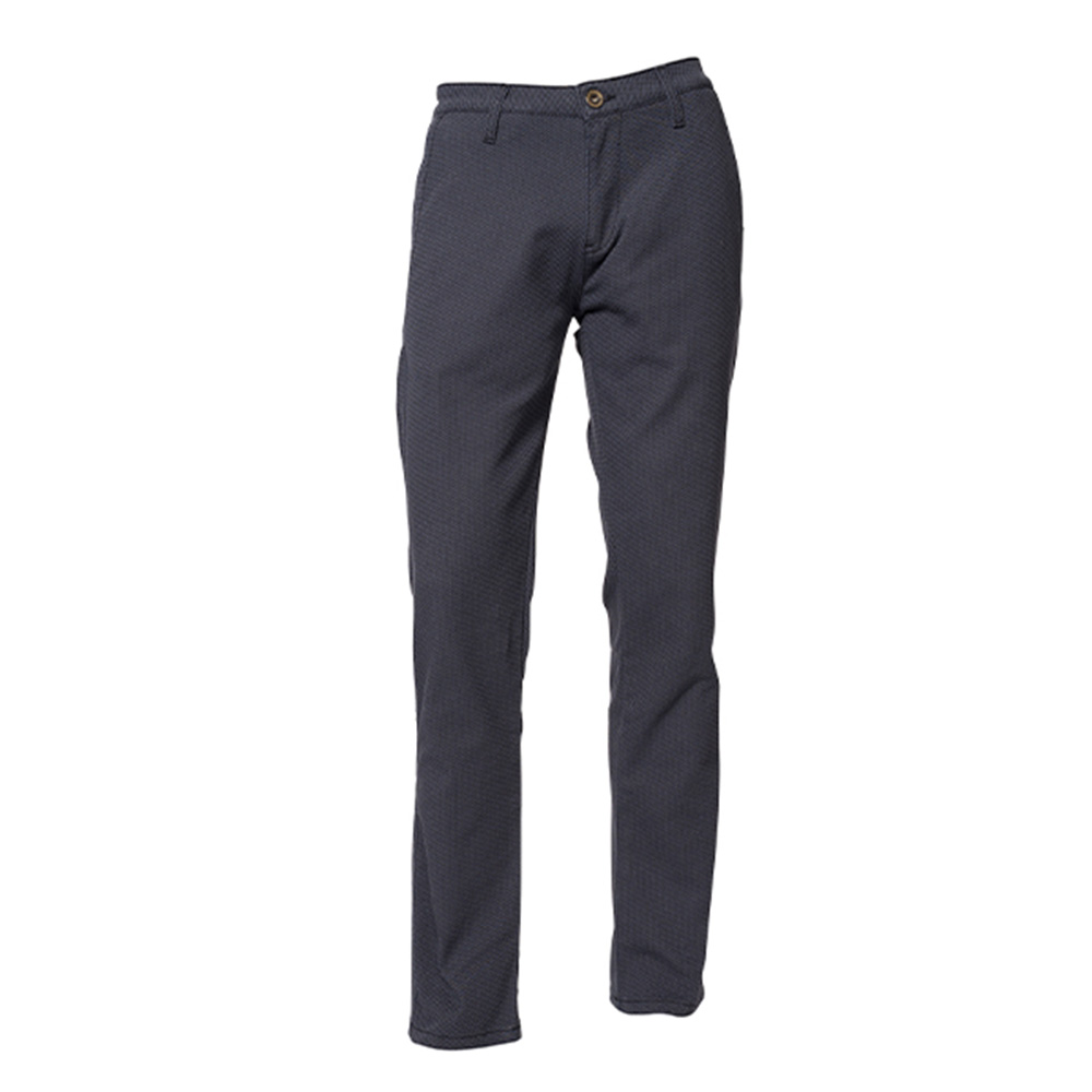 ROKKER Tweed Chino Tapered Slim Blau Hose Größe L30/W30