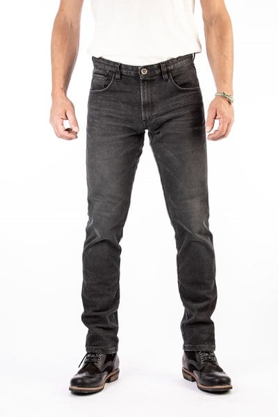 ROKKER Rokkertech Tapered Slim Jean De Moto Noir L32/W30