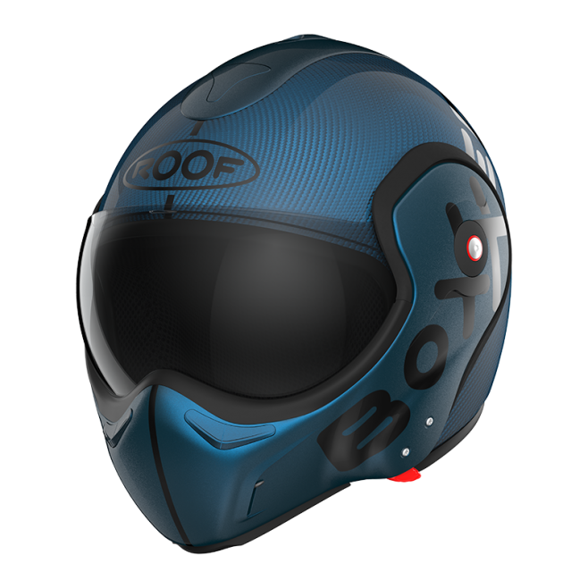ROOF BoXXer Carbon Mono Blauw Systeemhelm S