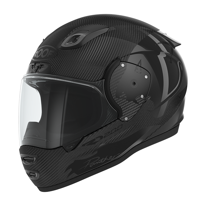 ROOF RO200 Carbon Panther Black Full Face Helmet XL