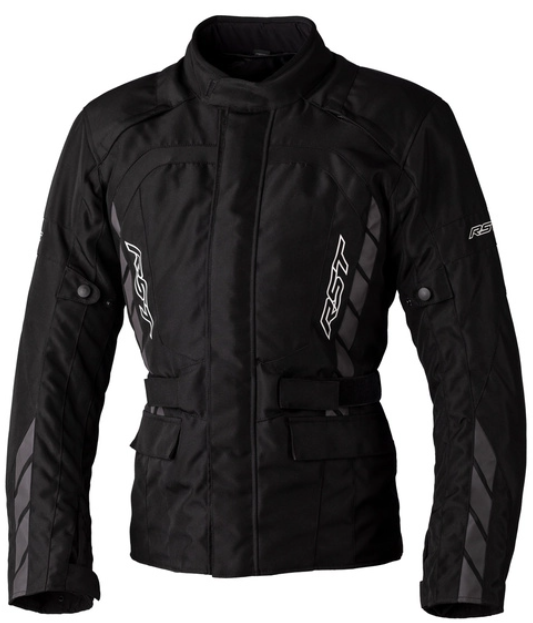 RST Alpha 5 Ce Mens Textile Schwarz Grau Jacke Größe 40