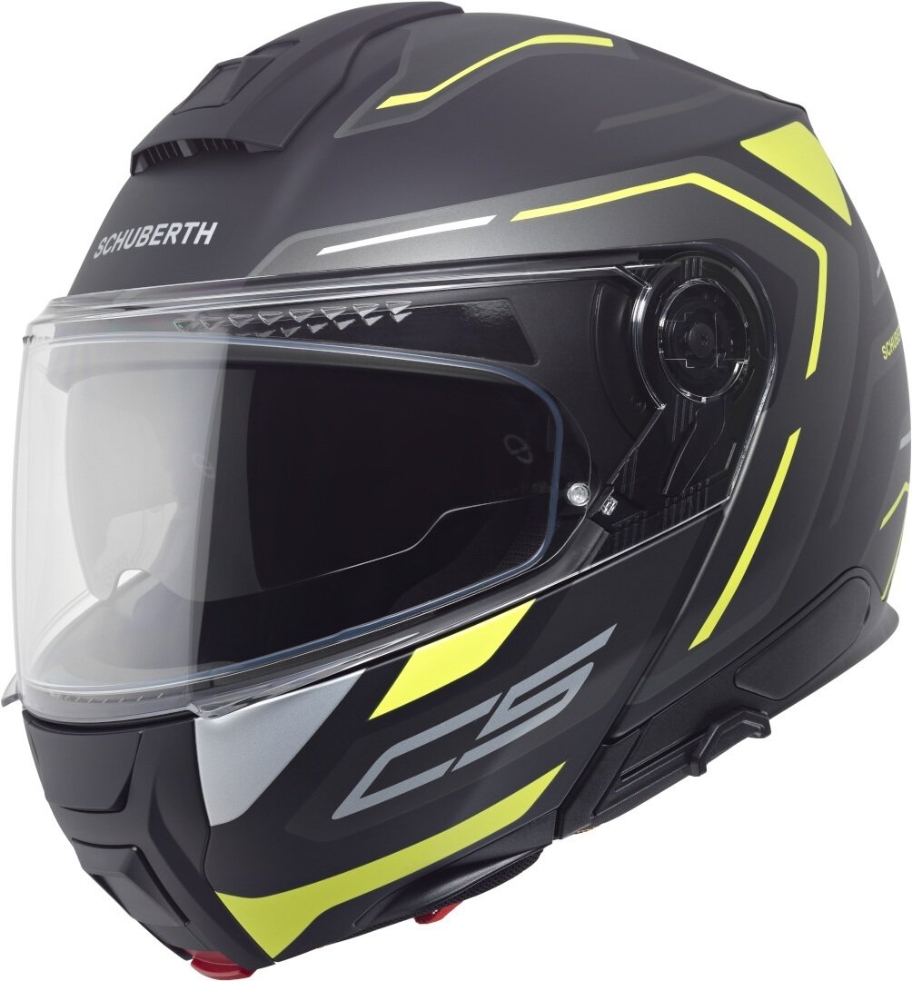 Schuberth C5 Omega Matt Schwarz Neon Klapphelm Größe XS