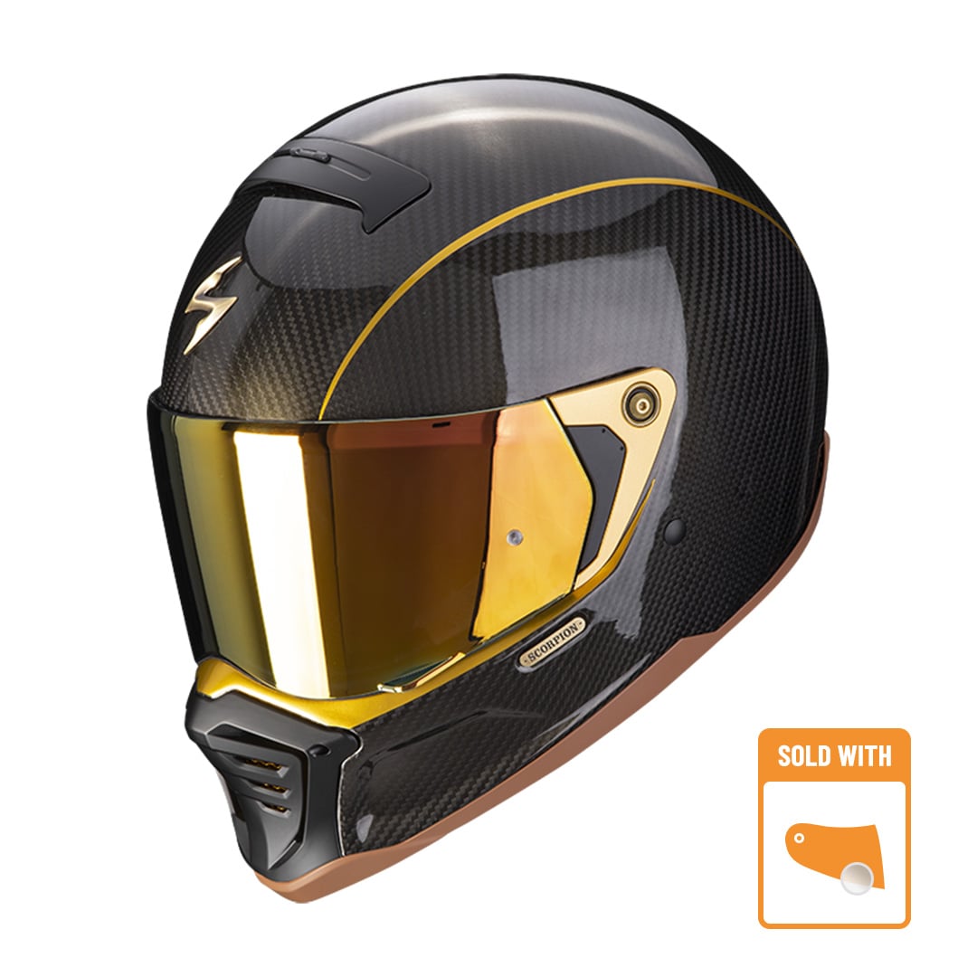 Scorpion EXO-HX1 Carbon Se Black-Gold Integralhelm Größe XS