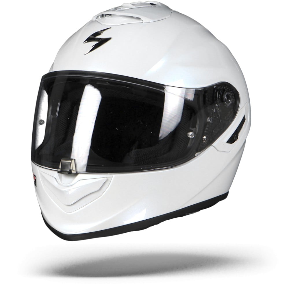 Scorpion EXO-1400 Air Solid Pearl White Full Face Helmet Size 2XL