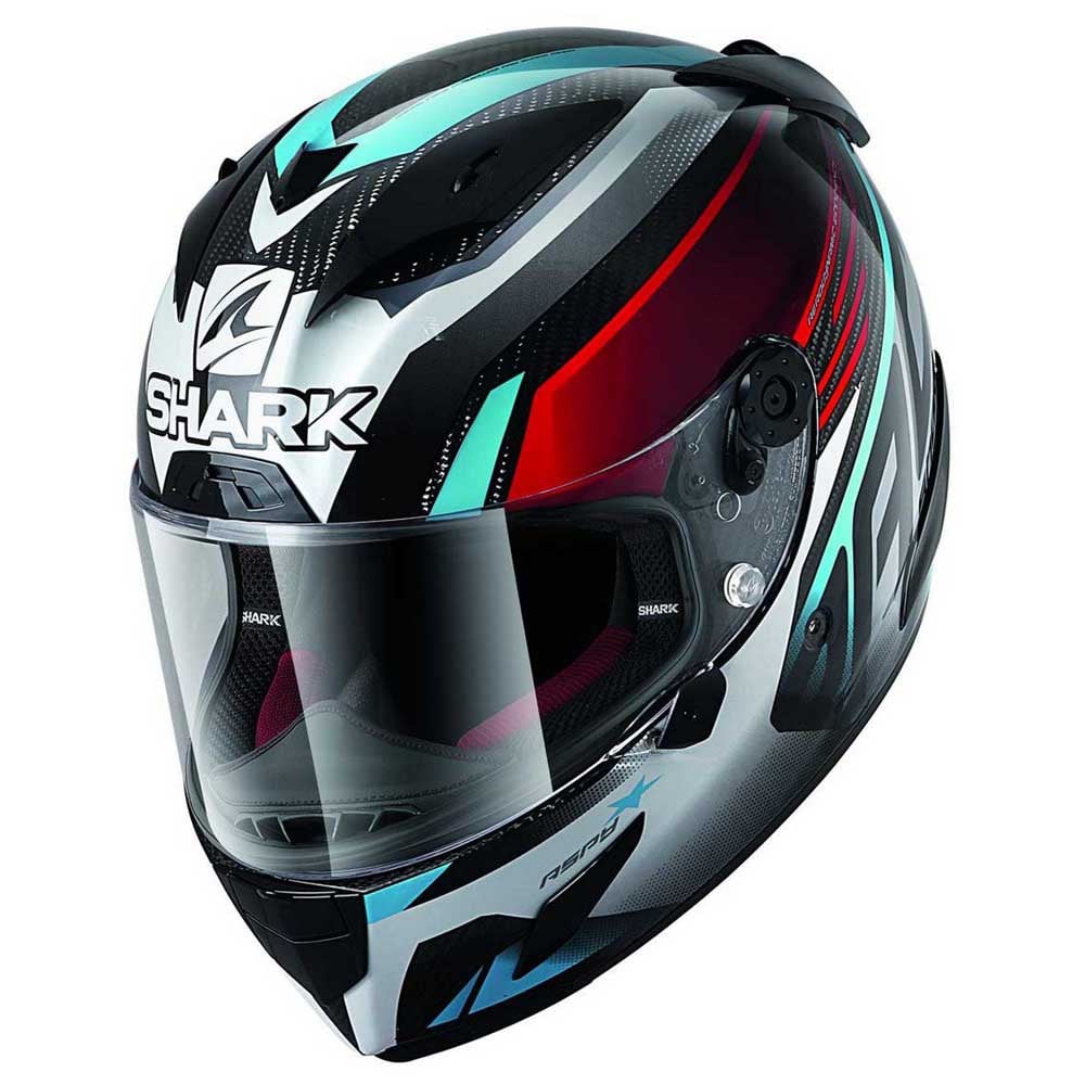 Shark Race-R Pro Carbon Aspy Carbon Red Blue DRB Full Face Helmet Size XS