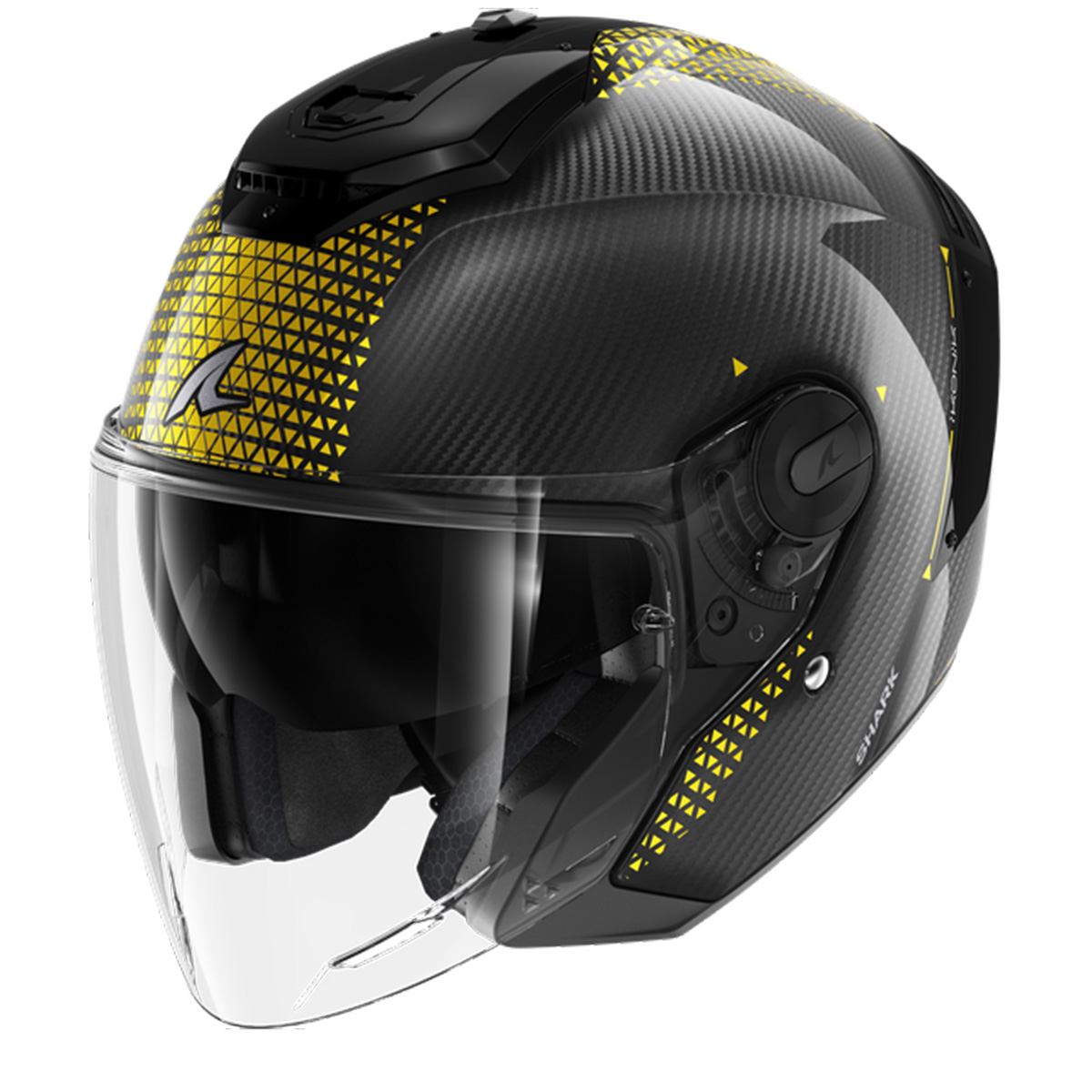 Photos - Motorcycle Helmet SHARK RS JET Carbon Ikonik Carbon Gold Chrom DQU Jet Helmet Size M 