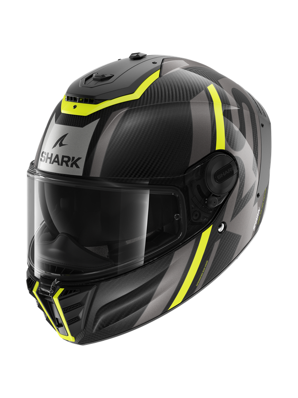 Shark Spartan RS Carbon Shawn Carbon Gelb Anthrazit DYA Integralhelm Größe L