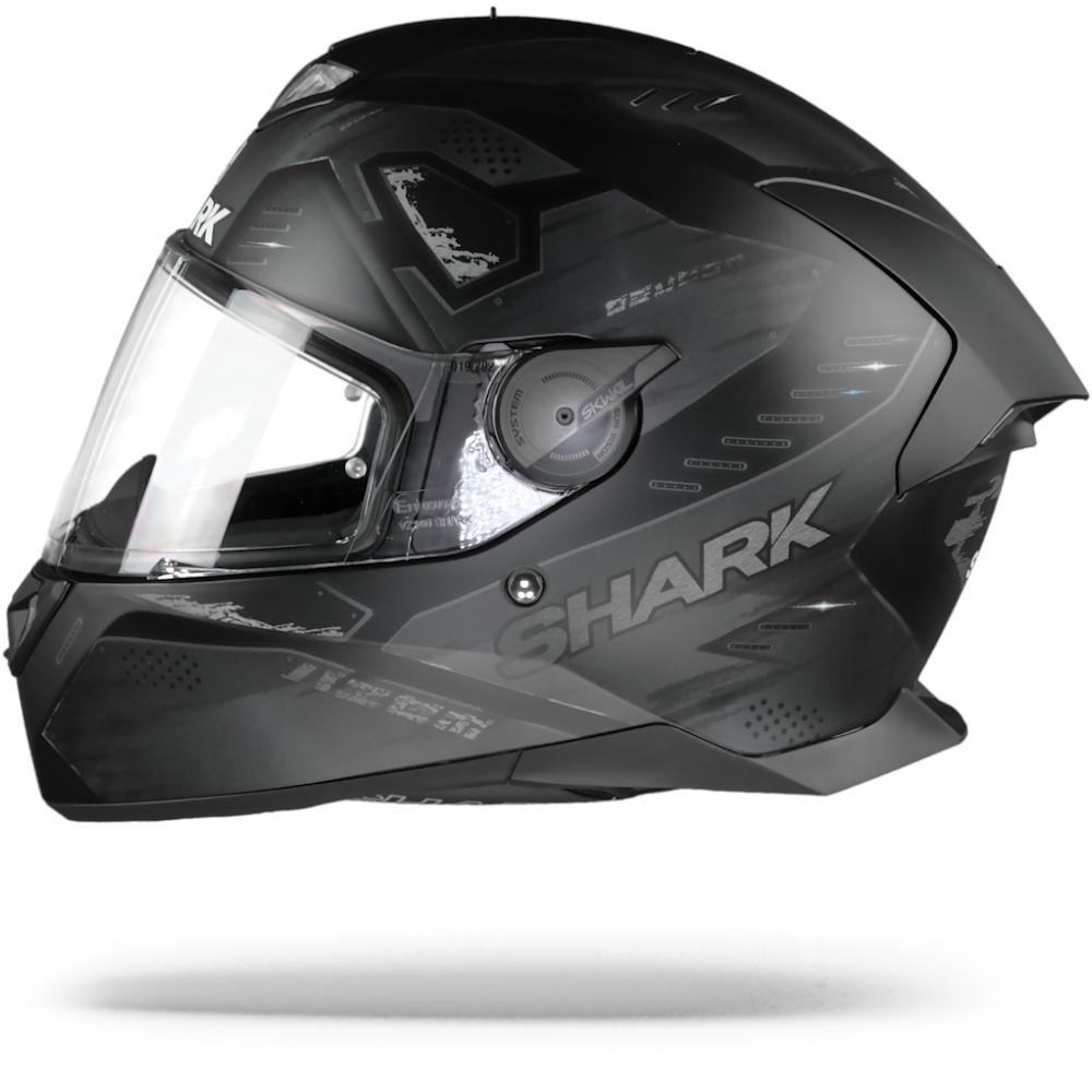 Shark Skwal 2 Venger Matt Schwarz Anthrazit Anthracite KAA Integralhelm Größe XS