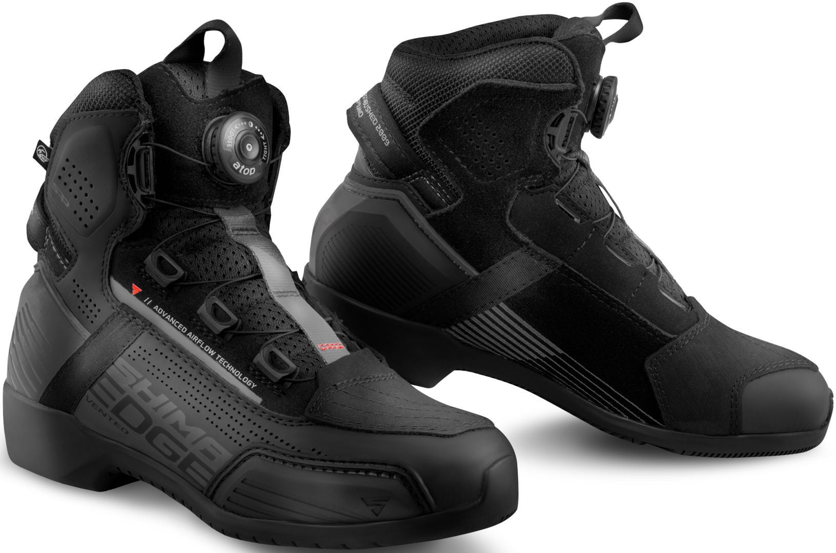 SHIMA Edge Vented Damen Schwarz Motorrad Schuhe Größe 38