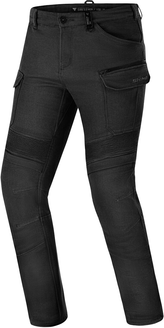 SHIMA Giro 3.0 Schwarz Motorrad Jeans Größe W36/L32