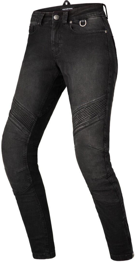 SHIMA Jess Damen Schwarz Motorrad Jeans Größe W24/L32