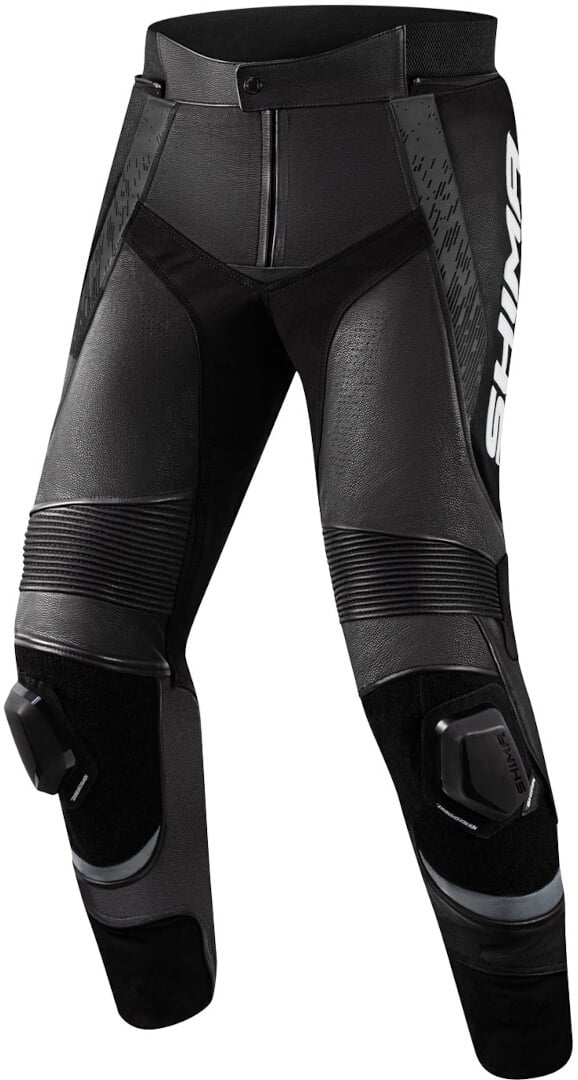 SHIMA STR 2.0 Schwarz Motorrad Lederhose Größe 56