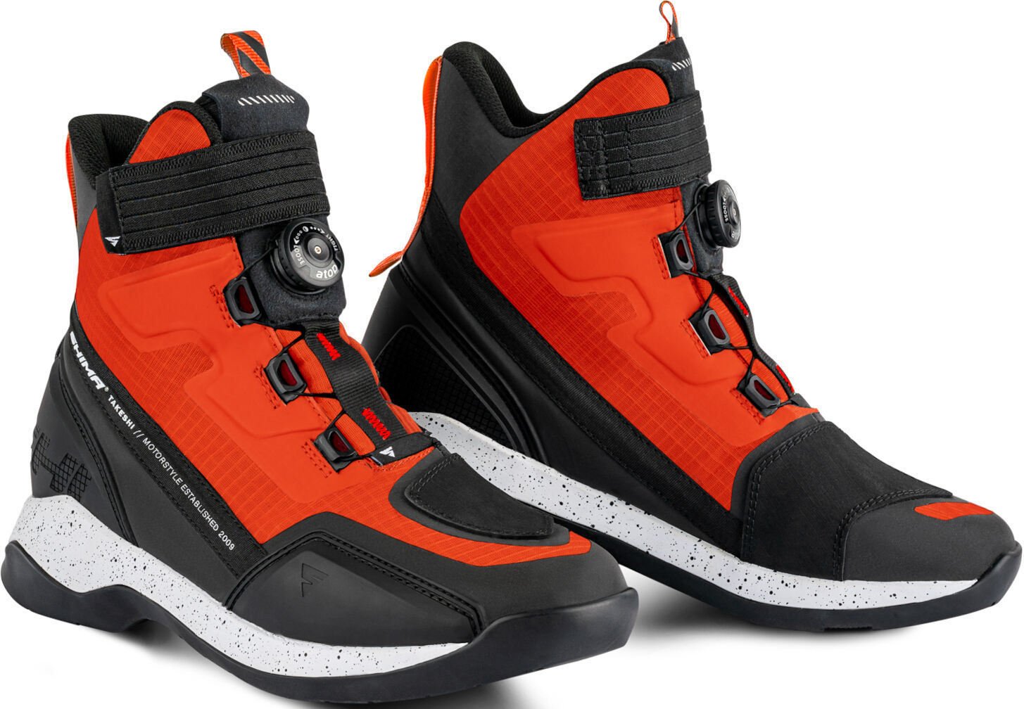 SHIMA Takeshi Rot Schwarz Weiß Motorrad Stiefel Größe 42