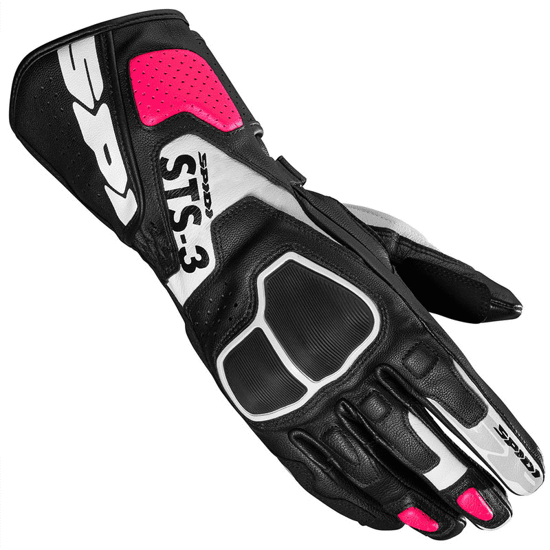 Spidi STS-3 Lady Schwarz Fuchsia Handschuhe S