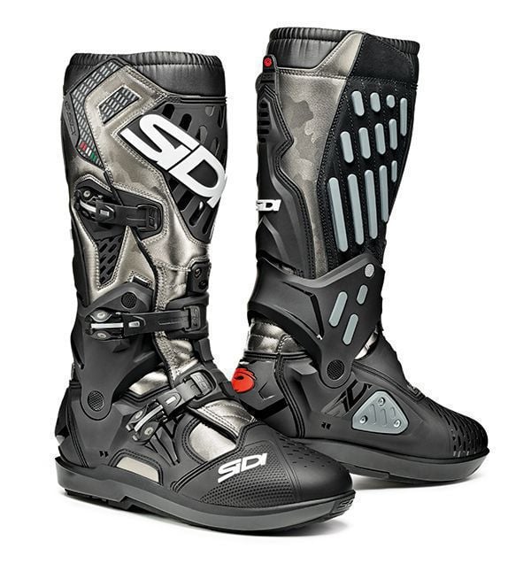 Sidi Atojo SRS Bottes Moto Lead Gris Noir 40