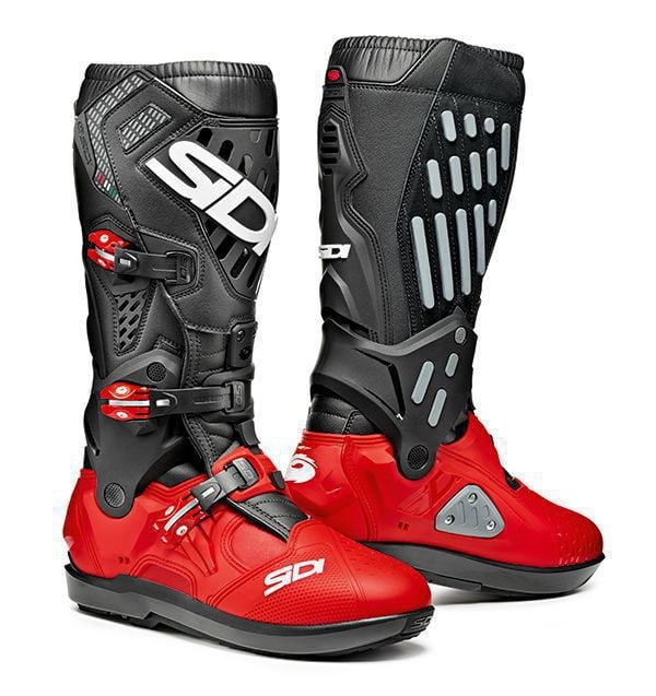 Sidi Atojo SRS Bottes Moto Rouge Noir 40