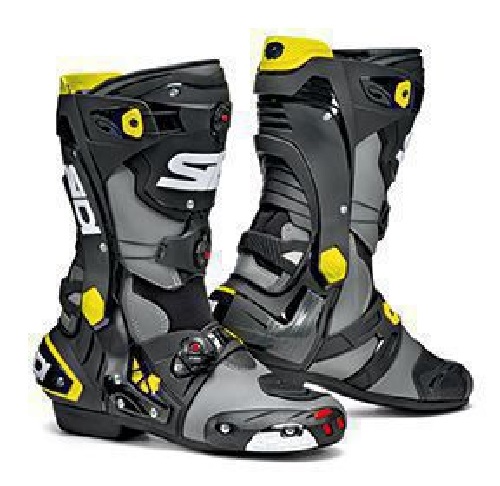 Sidi Rex Bottes De Moto Gris Noir Jaune Fluo 39