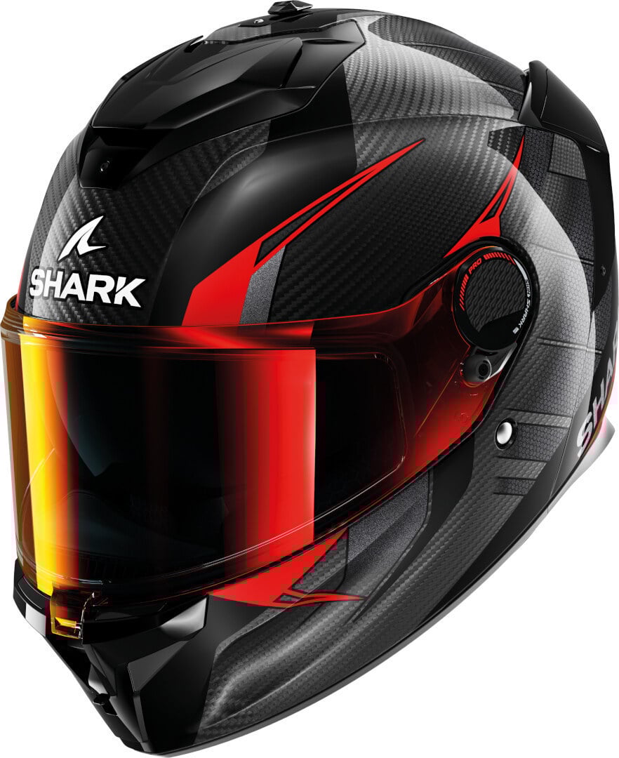 Shark Spartan GT Pro Kultram Carbon Schwarz Rot Integralhelm Größe M