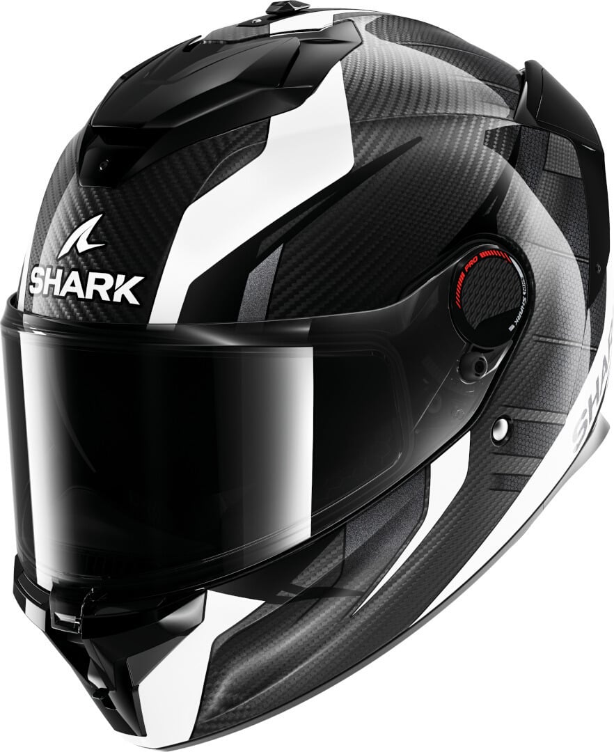 Shark Spartan GT Pro Kultram Carbon Schwarz Weiß Integralhelm Größe M