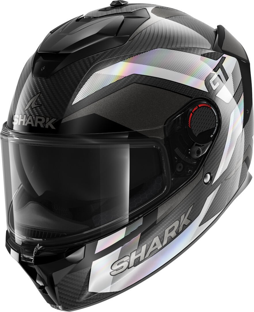 Shark Spartan GT Pro Ritmo Carbon Schwarz Silber Integralhelm Größe L