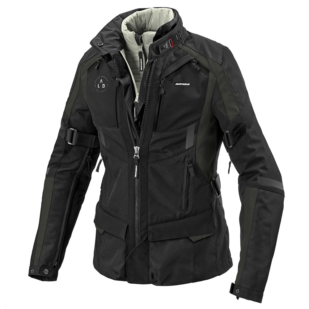 Spidi 4Season Lady Evo Dark Grün Schwarz CE Jacke Größe M