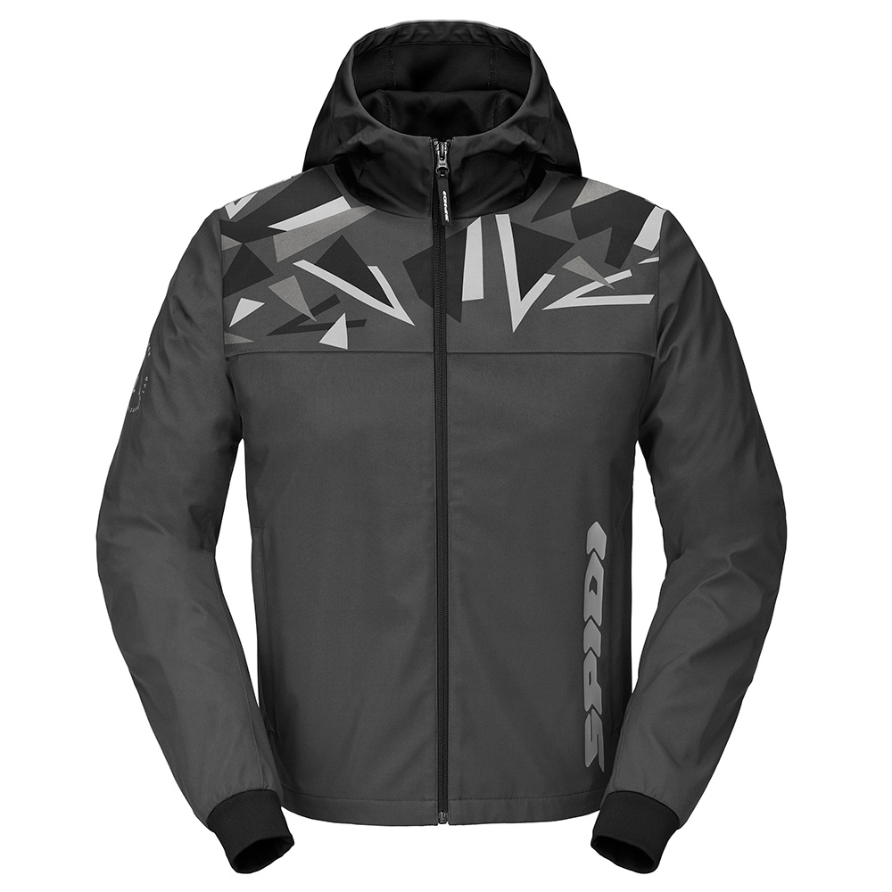Spidi Hoodie Evo Sport Anthrazit Schwarz Größe M