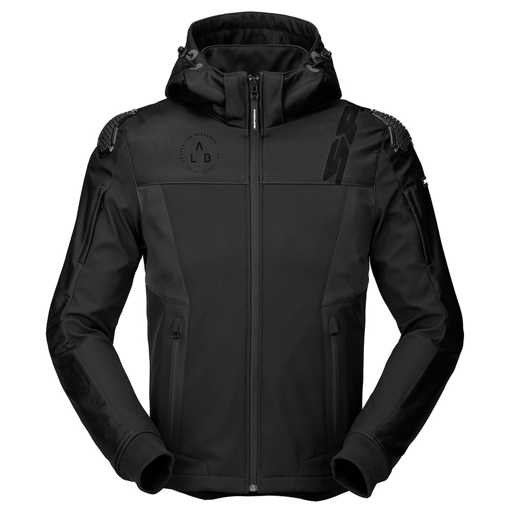 Spidi Hoodie Warrior Schwarz Größe S