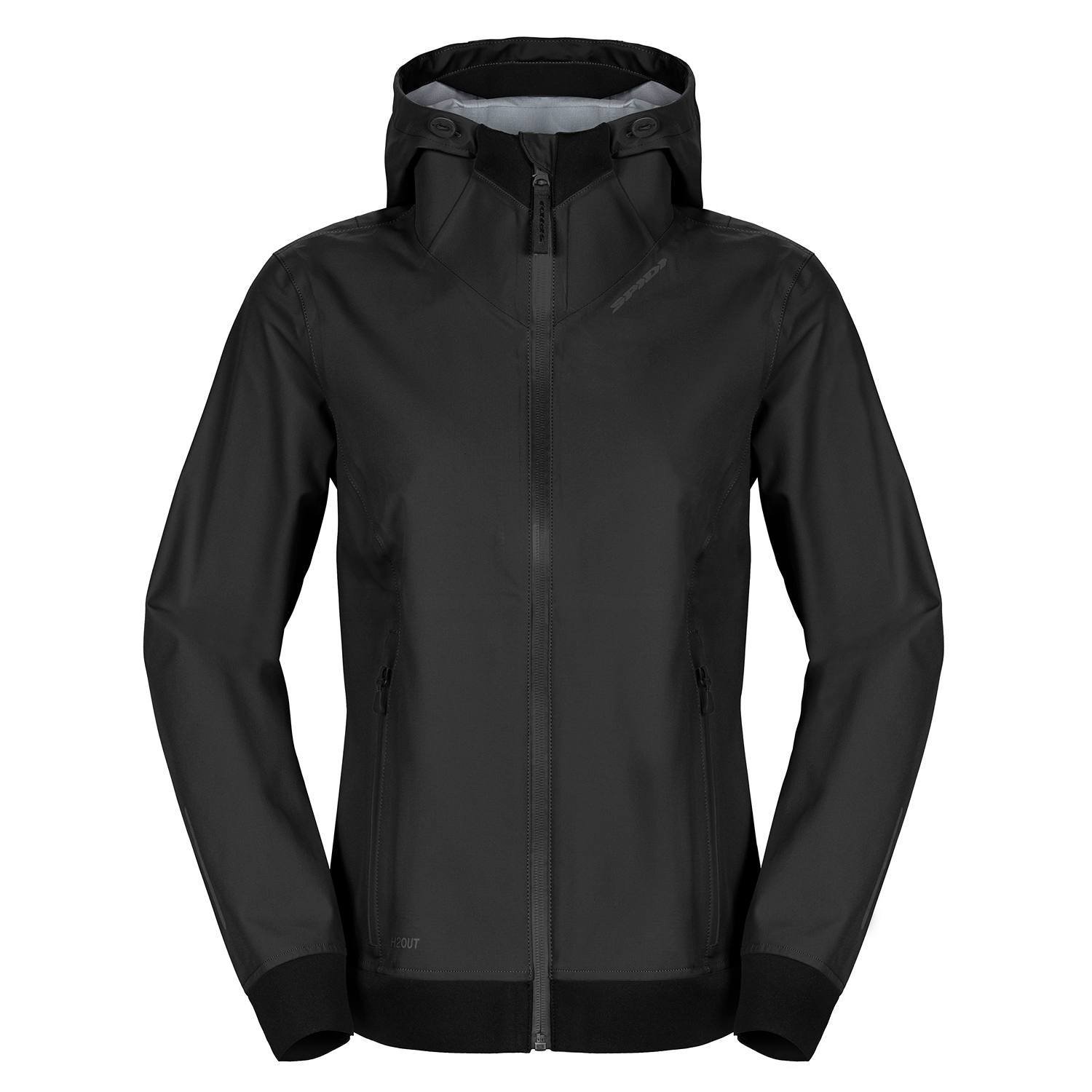 Spidi Hoodie Shell Damen Jacke Schwarz Größe M
