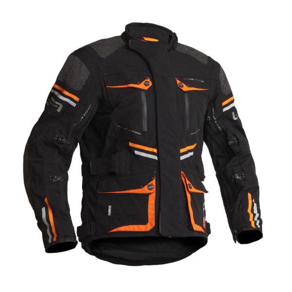 Image of Lindstrands Textile Jacketunne Black Orange 50