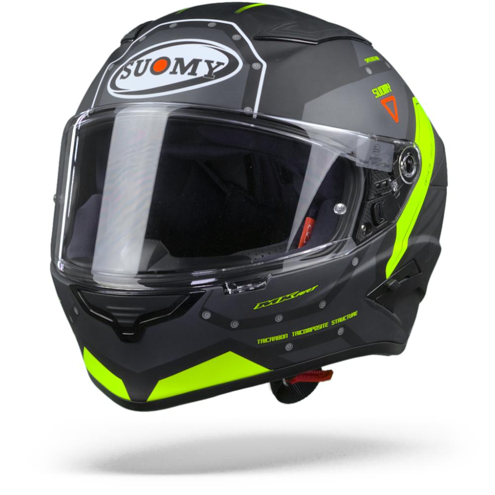 Suomy Speedstar Airplane Matt Grey Yellow Full Face Helmet S