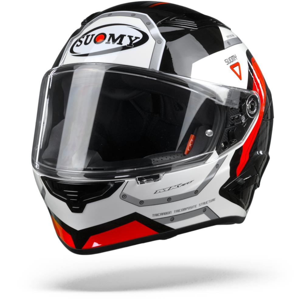 Suomy Speedstar Airplane White Red Full Face Helmet 2XL